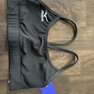 Mizuno Women's XS black bra water wind protection NWT
